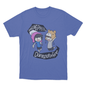 Dan and Phil Danisnotonfire Unisex T Shirt Blue