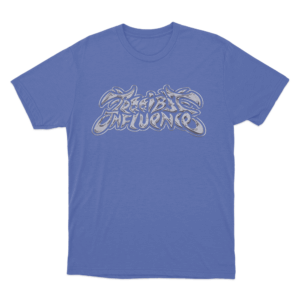Terrible Influence Graffiti Unisex T Shirt Blue